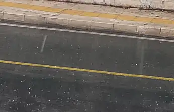 Bodrum'da dolu yağdı, hava bir anda güneşe döndü