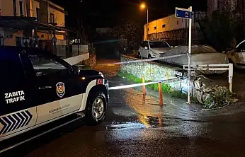 Bodrum'da Gece Boyu Yağış Alarmı Belediye Anonsla Uyardı