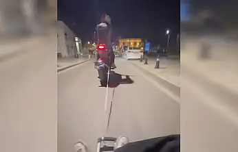 Bodrum'da gece yarısı tehlikeli şov can güvenliği hiçe sayıldı