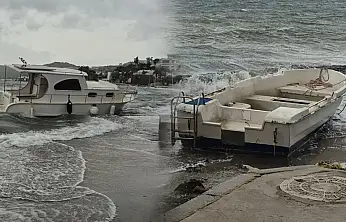 Bodrum'da şiddetli fırtına