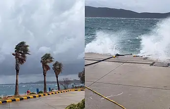 Bodrum için 80 km/sa fırtına uyarısı