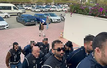 Bodrum merkezli dev operasyon 10 şüpheli yakalandı