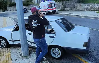 Değirmenler mevkiinde ıslak zemin bir kez daha kazaya neden oldu