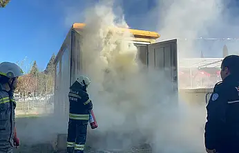 Elektrik trafosunda yangın paniği