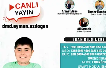 Eymen için düzenlenen yardım gecesinde Bodrum tek yürek oluyor