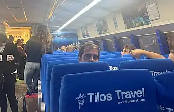 Feribot arızalandı, yolcular İstanköy'de kaldı