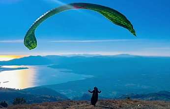 Gölgören Dağı yamaç paraşütüne uygun bulundu
