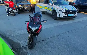 Gümbet kavşağı'nda motosiklet kazası: 1 yaralı