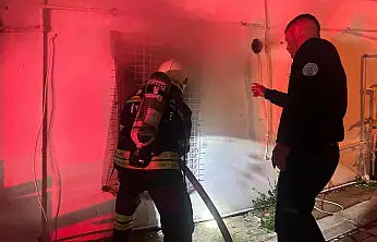 Gümbet'te Lojman yangını korkuttu