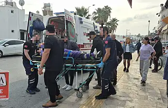 Kaza anları güvenlik kamerasına yansıdı