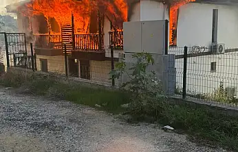 Kısa sürede alev topuna döndü