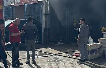 Kıvılcımlar tineri ateşledi yangın çıktı