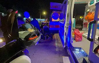 Kızılağaç kavşağı'nda feci kaza: bir kişi yaralandı