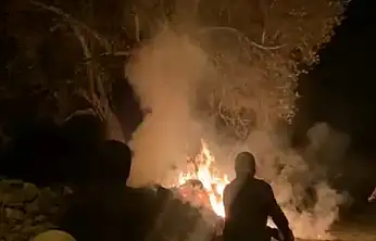 Mahalleyi ayağa kaldıran yangın