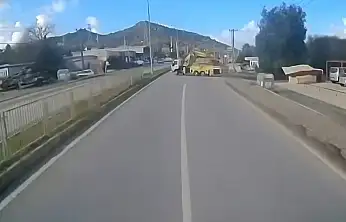 Mikser şoförünün tepkisi dikkat çekti