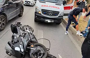 Motosikletler çarpıştı 2 yaralı