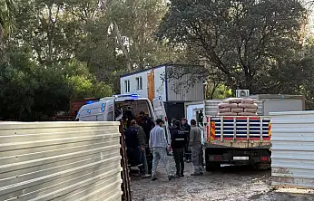 Şantiyede kaza bir işçi yaralandı