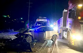 Seyir Halindeki araç Beton Mikserine Çarptı: 1 Ölü