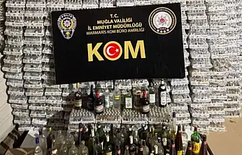 Şok operasyon kaçak içki ele geçirildi