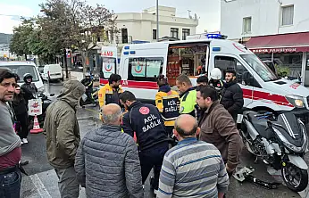 Tek tekerle tehlikeli sürüş kazayla sonuçlandı