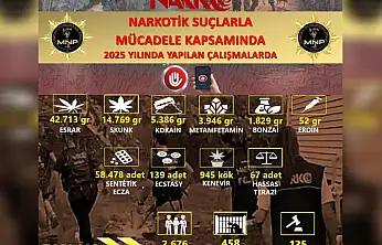 Tonlarca uyuşturucu ele geçirildi, 458 kişi tutuklandı