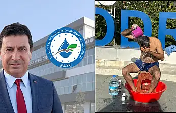 Vatandaş belediye önünde duş aldı, Aras jet hızıyla Bodrum'a geldi