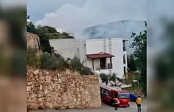 Yangında tüp tehlikesi korkuttu