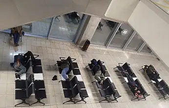 Yeni otogar'da gece görüntüleri dikkat çekti