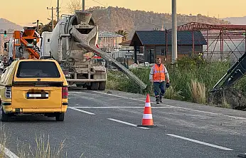 Yol çalışmasında talihsiz iş kazası