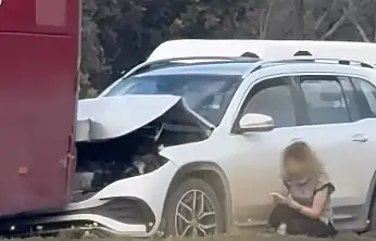 Yolcu otobüsüne arkadan çarpan jip kazaya neden oldu