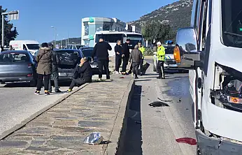 Zincirleme trafik kazası 1 yaralı