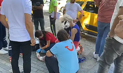 Ayağının Üzerinden Araba Geçti: Alman Turist Hastaneye Kaldırıldı