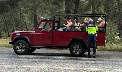 Jandarma Safari Denetiminde: 7 Cezai İşlem, 3 Araç Trafikten Men