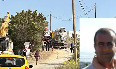 Kamyonet ile beton mikseri arasında feci ölüm!