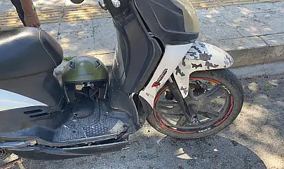 Sollama manevrasında kaza yapan motosikletli yaralandı