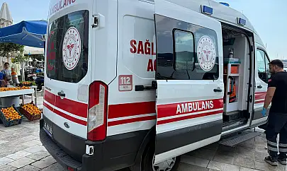 Yürüyüş yolunda korku dolu anlar, panikle yere yığıldı