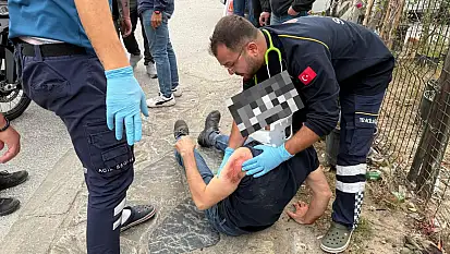 Araçtan Kaçtı, Kaldırıma Daldı: Motosikletli Yayayı Yaraladı