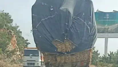 Yük değil, adeta tehlike taşıdı !