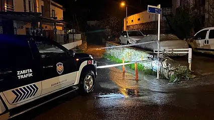 Bodrum'da Gece Boyu Yağış Alarmı Belediye Anonsla Uyardı