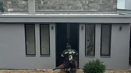 Bodrum'da villada yangın paniği felaket son anda önlendi