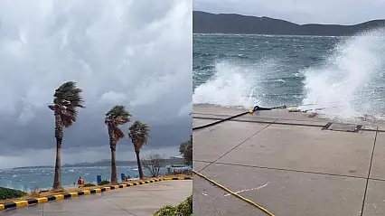 Bodrum için 80 km/sa fırtına uyarısı