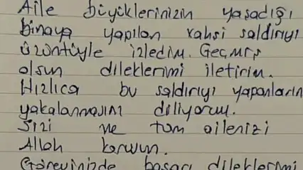 İmamoğlu'ndan Aras'a geçmiş olsun mektubu