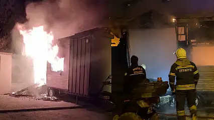 Önce bıçaklı kavga sonra yangın aynı adreste peş peşe olaylar