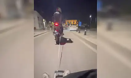 Bodrum'da gece yarısı tehlikeli şov can güvenliği hiçe sayıldı