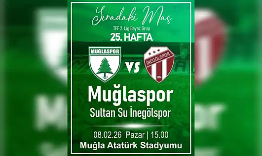 Zirve takibi Muğlaspor, Sultan Su İnegölspor'u ağırlayacak
