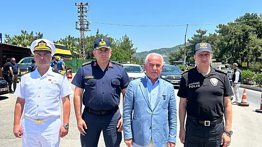 Tatilciler uygulama noktasında karşılandı