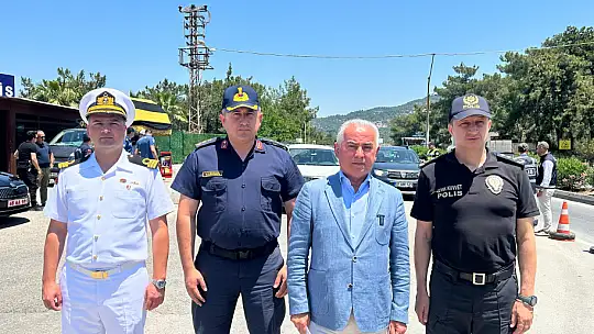 Tatilciler uygulama noktasında karşılandı