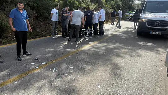 Bodrum-Kızılağaç yolunda feci kaza bir ölü bir ağır yaralı
