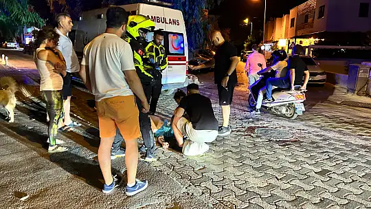 Motosiklet kazasında sürücü kaçtı, yolcu yaralandı