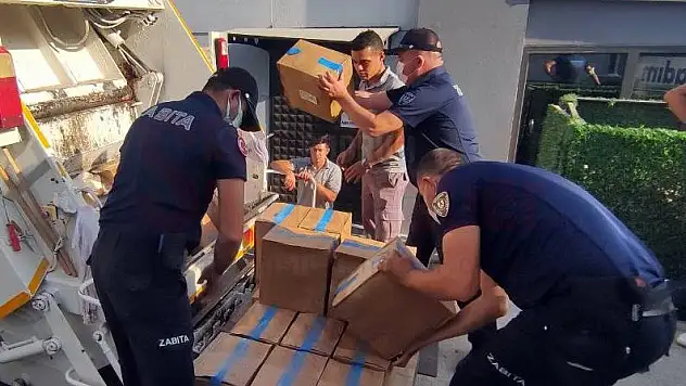 1 TON SAĞLIKSIZ ÜRÜN İMHA EDİLDİ